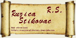 Ružica Štikovac vizit kartica